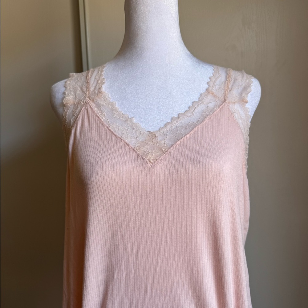 Soma Soft Pink Lace Tank